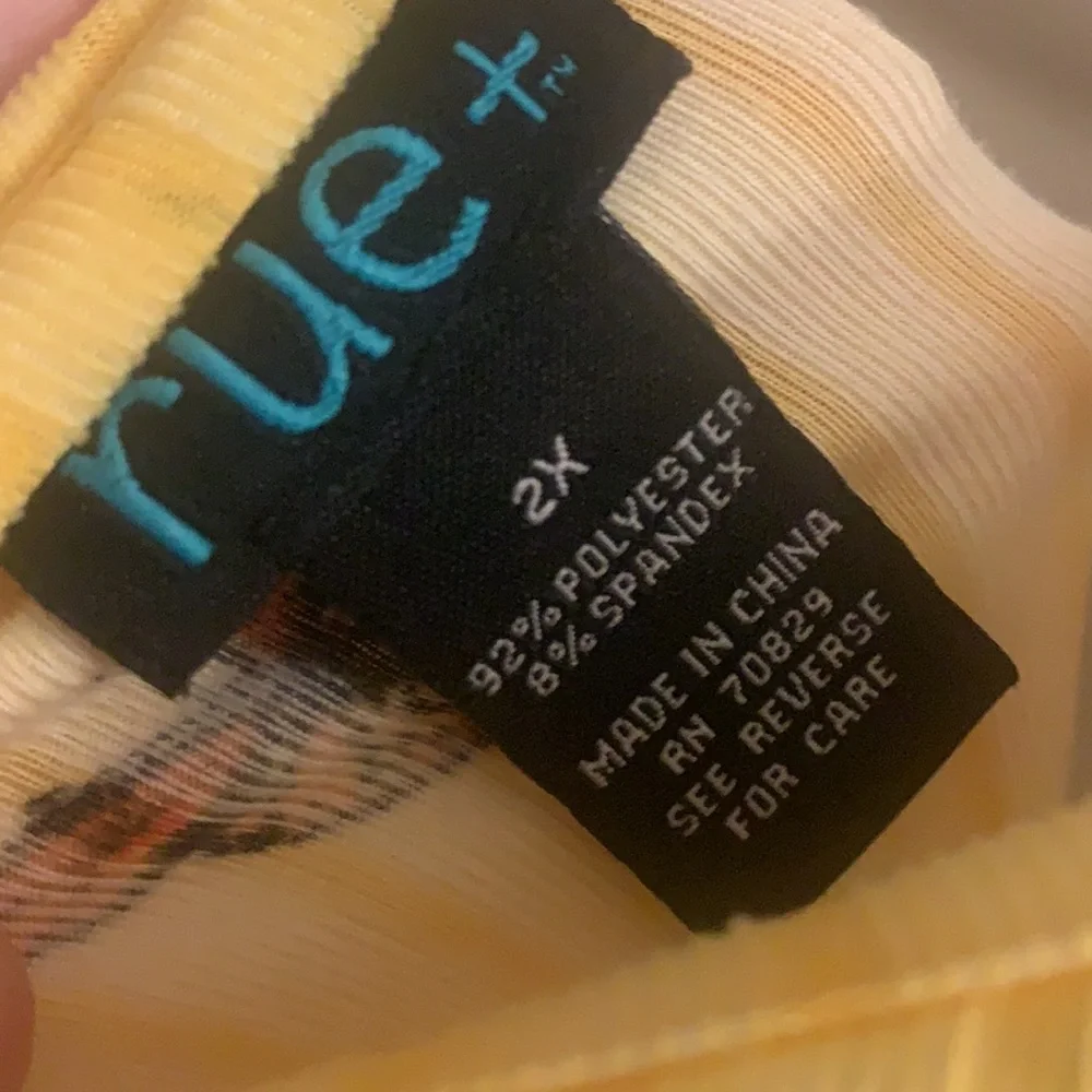 Major sale $15 was $19 New- Rue 21 ribbed butterfly top 1x yellow
